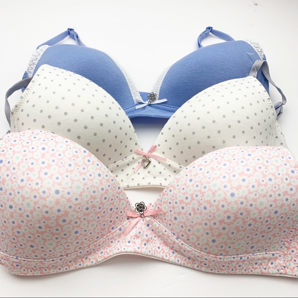 Dunnes l Cotton Bra Lot Of 3